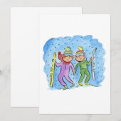 Snowboarding Kaart (Voorkant / Achterkant)