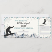 Snowboarding kerstcadeaubon (Voorkant)