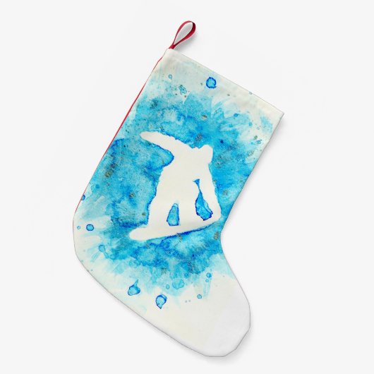 Snowboarding Kleine Kerstsok (Voorkant (Hangend))