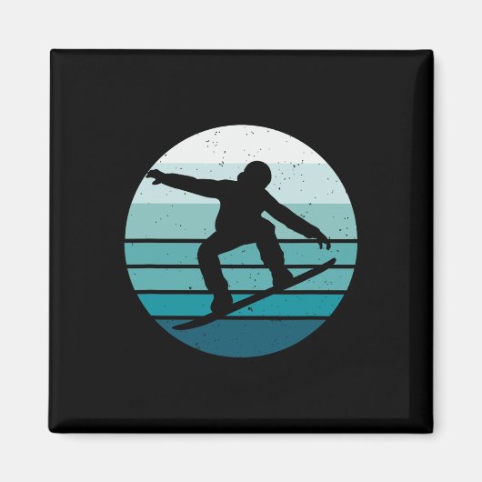 Snowboarding Magneet (Voorkant)