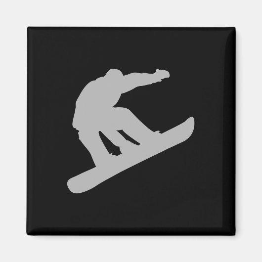 Snowboarding Magneet (Voorkant)