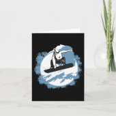 Snowboarding Mountain Wintersports Ski Kaart (Voorkant)