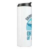 Snowboarding One Hill of a Sport Snowboarder Thermosbeker (Gedraaid links)