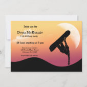 Snowboarding Party Kaart (Voorkant)