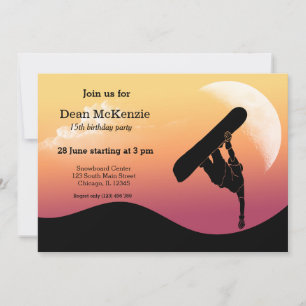 Snowboarding Party Kaart