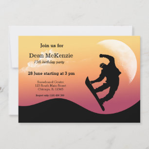 Snowboarding Party Kaart