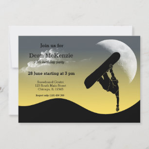 Snowboarding Party Kaart
