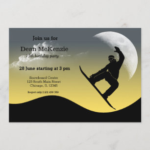 Snowboarding Party Kaart