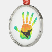 SNOWBOARDING PEAK 7 METALEN ORNAMENT (Links)