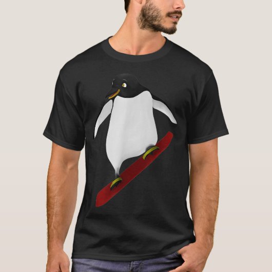 Snowboarding Penguin - Snowboard Snowboarder T-shirt (Voorkant)