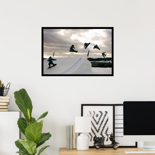 Snowboarding Poster (Thuiskantoor)