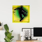 Snowboarding Poster (Thuiskantoor)