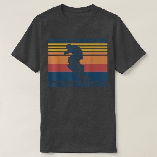 Snowboarding Prouze Annoying Skiers from 1972 T-shirt (Design voorkant)