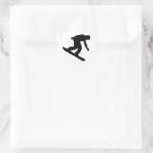 Snowboarding Ronde Sticker (Tas)