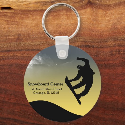 Snowboarding Sleutelhanger (Voorkant)