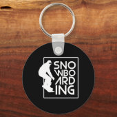 Snowboarding Snowboard Gift Love Snowboarding Sleutelhanger (Voorkant)
