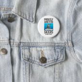 Snowboarding Snowboard Ski Skiing Retro Ronde Button 5,7 Cm (In situ)