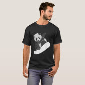 Snowboarding Snowboarding Panda T-shirt (Voorkant volledig)