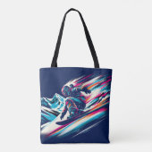 Snowboarding Tote Bag (Achterkant)