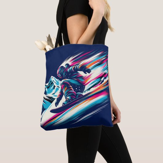 Snowboarding Tote Bag (Dichtbij)