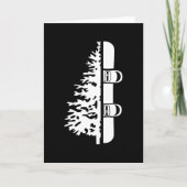 Snowboarding Tree Snowboarder Winter Kaart (Voorkant)