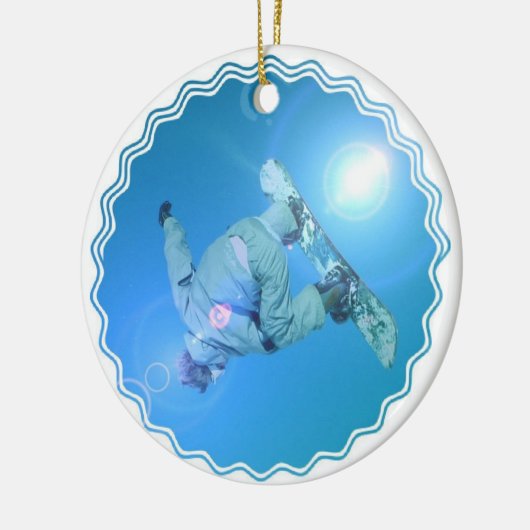 Snowboarding Tricks Afbeelding Ornament (Links)