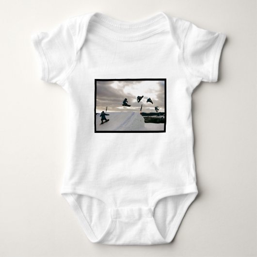 Snowboarding Tricks Baby T-Shirt (Voorkant)