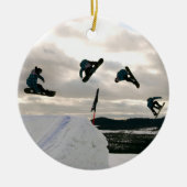 Snowboarding Tricks Ornaments Keramisch Ornament (Voorkant)