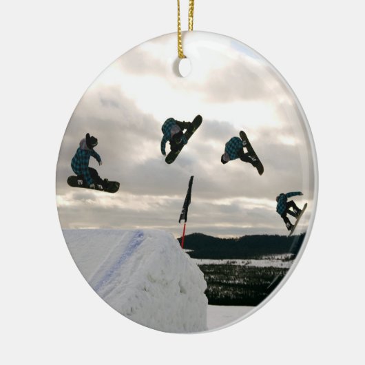 Snowboarding Tricks Ornaments Keramisch Ornament (Links)