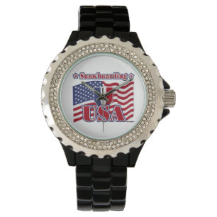 Snowboarding USA Horloge