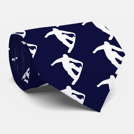 Snowboarding Vancouver 2010 Stropdas (Opgerold)