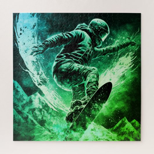 Snowboarding Winter Sports Mountains Legpuzzel (Verticaal)