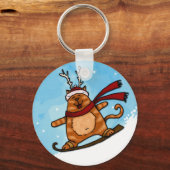snowboardkat sleutelhanger (Voorkant)