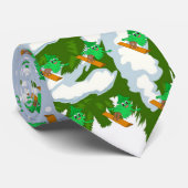 Snowboardkerstboom Stropdas (Opgerold)