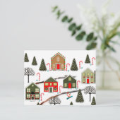 SnowboardkerstKerstmis Feestdagenkaart (Staand voorkant)