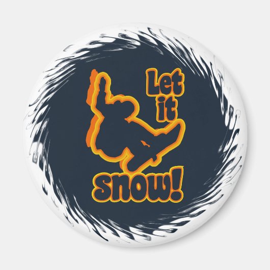 Snowboardmagneet Magneet (Voorkant)