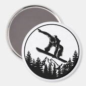 snowboardmagneet magneet (Voorkant / Achterkant)