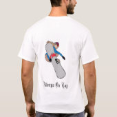 snowboardmeisje t-shirt (Achterkant)