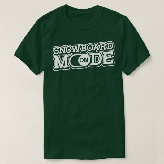 Snowboardmodus op sneeuwboardsneeuw t-shirt (Design voorkant)