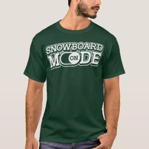 Snowboardmodus op sneeuwboardsneeuw t-shirt