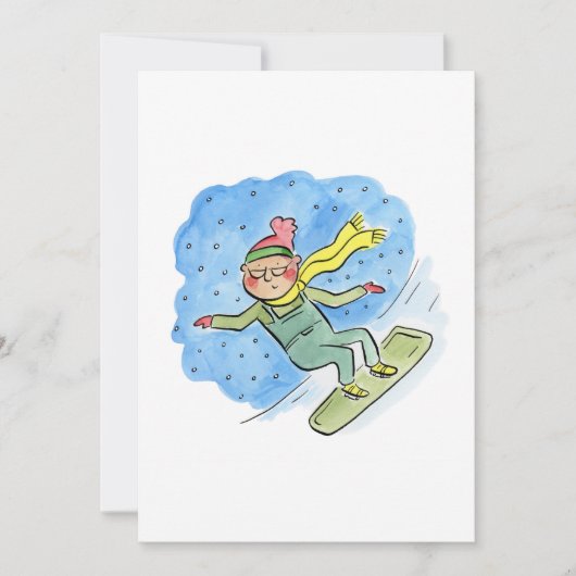 snowboardopa kaart (Voorkant)