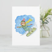 snowboardopa kaart (Staand voorkant)