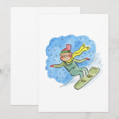 snowboardopa kaart (Voorkant / Achterkant)