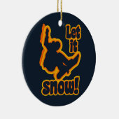 Snowboardornament Keramisch Ornament (Rechts)