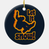 Snowboardornament Keramisch Ornament (Achterkant)