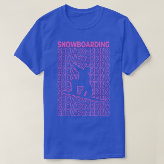Snowboardpasta's esthetisch t-shirt (Design voorkant)