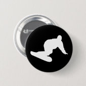 snowboardpictogram ronde button 5,7 cm (Voorkant /achterkant)