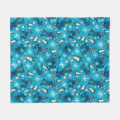 snowboardplezier fleece deken (Voorkant (Horizontaal))