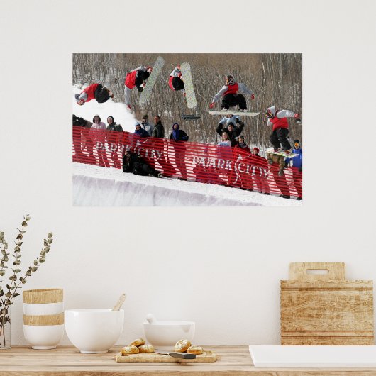 SnowboardPoster Poster (Keuken)