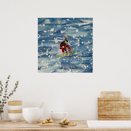 SnowboardPoster Poster (Keuken)